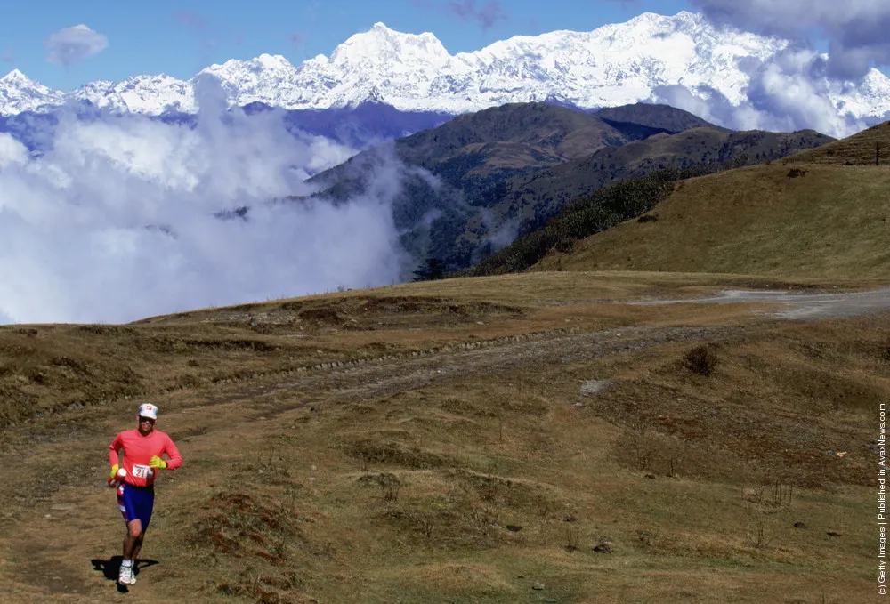 A Runner Traverses Everest Challenge Route