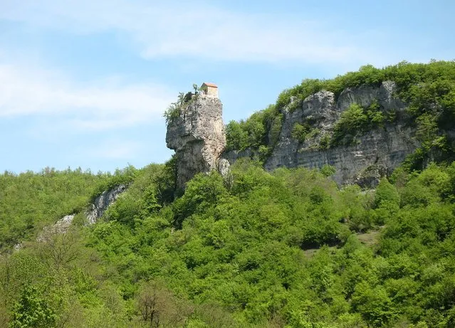 Katskhi Pillar In Georgia