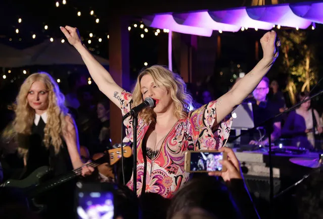 Courtney Love performs during Scott Lipps Unviels His New Company, Lipps, At The Highlight Room At DREAM Hollywood at DREAM Hollywood on July 8, 2017 in Hollywood, California. (Photo by Jerritt Clark/Getty Images for TAO Group)