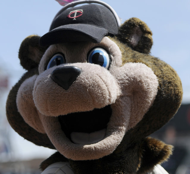 TC, mascot for the Minnesota Twins pre forms with bunny ears prior to a game between the Cleveland Indians and Minnesota Twins on April 24, 2011 at Target Field in Minneapolis, Minnesota. (Photo by Hannah Foslien/Getty Images)