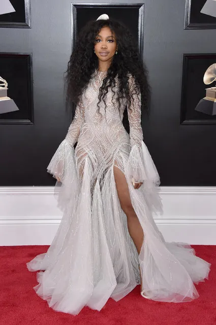 Recording artist SZA attends the 60th Annual GRAMMY Awards at Madison Square Garden on January 28, 2018 in New York City. (Photo by John Shearer/Getty Images)