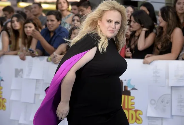 Actress Rebel Wilson arrives at the 2015 MTV Movie Awards in Los Angeles, California April 12, 2015. (Photo by Phil McCarten/Reuters)