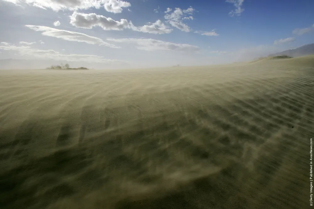 Landscapes Of Owens River And Owens Lake