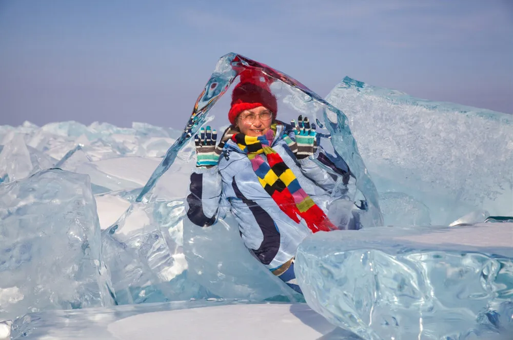 The Turquoise Ice Lake Baikal