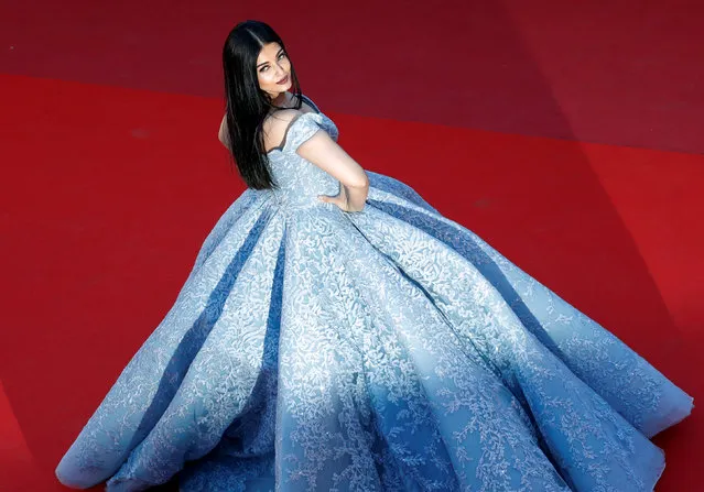 Actress  Aishwarya Rai Bachchan attends the “Okja” screening during the 70th annual Cannes Film Festival at Palais des Festivals on May 19, 2017 in Cannes, France. (Photo by Eric Gaillard/Reuters)