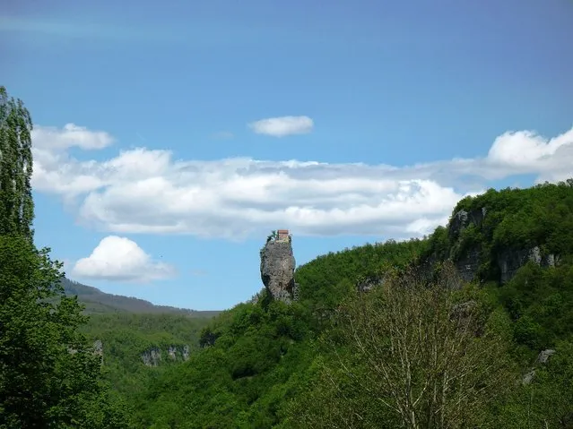 Katskhi Pillar In Georgia