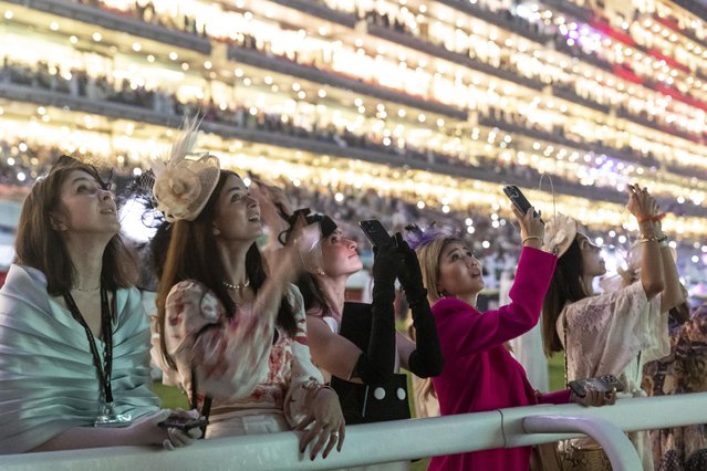 Dubai World Cup ends with the annual fireworks display on March 25, 2023. (Photo by Antonie Robertson/The National)