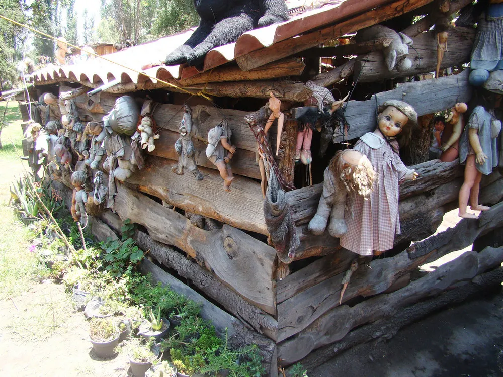 Creepy Island of Dolls on Teshuilo Lake in Mexico