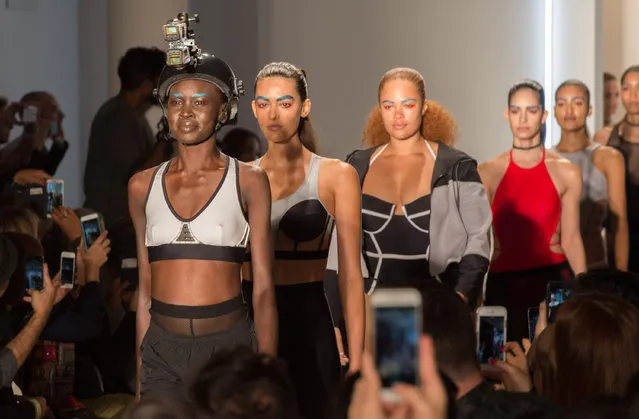 The Chromat 2016 Spring collection is modeled during Fashion Week Friday, September 11, 2015, in New York. (Photo by Bryan R. Smith/AP Photo)