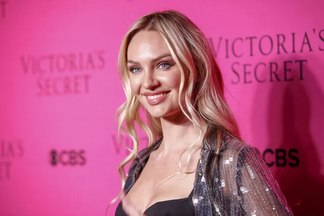 Candice Swanepoel attends the Victoria's Secret fashion show viewing party at Spring Studios on Tuesday, November 28, 2017, in New York. (Photo by Andy Kropa/Invision/AP Photo)