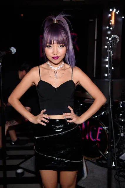 JinJoo Lee of DNCE performs at the One Year Anniversary celebration of of the band DNCE at Up & Down on August 27, 2016 in New York City. (Photo by Dave Kotinsky/Getty Images for DNCE)