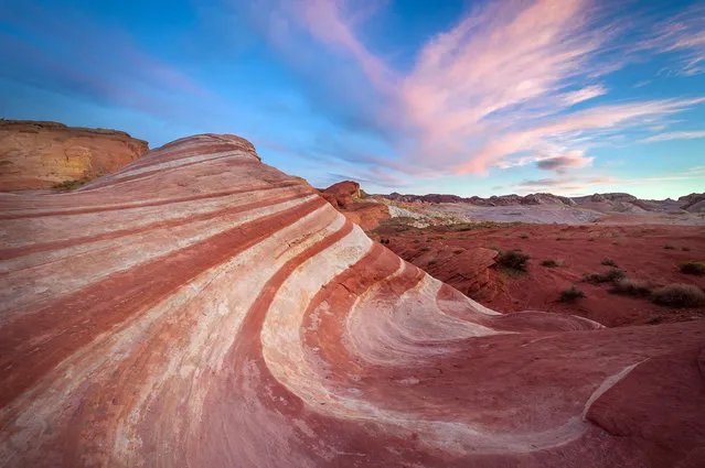 The valley of fire, Nevada. (Photo by Dennis Oswald/Caters News)