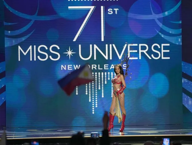 Miss Philippines, Celeste Cortesi walks onstage during The 71st Miss Universe Competition National Costume Show at New Orleans Morial Convention Center on January 11, 2023 in New Orleans, Louisiana. (Photo by Josh Brasted/Getty Images)