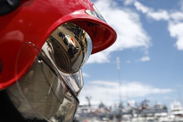 Racing Bulls driver Isack Hadjar of France in action during the practice sessions for the Formula One Grand Prix of Monaco at the Circuit de Monaco in Monte Carlo, Monaco, 23 May 2025. (Photo by Yoan Valat/EPA/EFE)