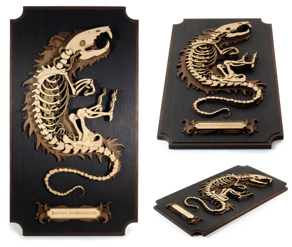 Multi-Layered Wood Artworks By Martin Tomsky