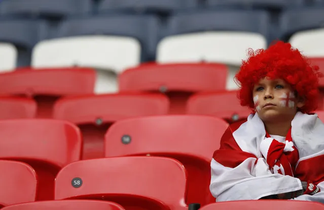 Football Soccer Britain, England vs Malta, 2018 World Cup Qualifying European Zone, Group F, Wembley Stadium, London, England on October 8, 2016. An England fan before the match. (Photo by Carl Recine/Reuters/Action Images/Livepic)