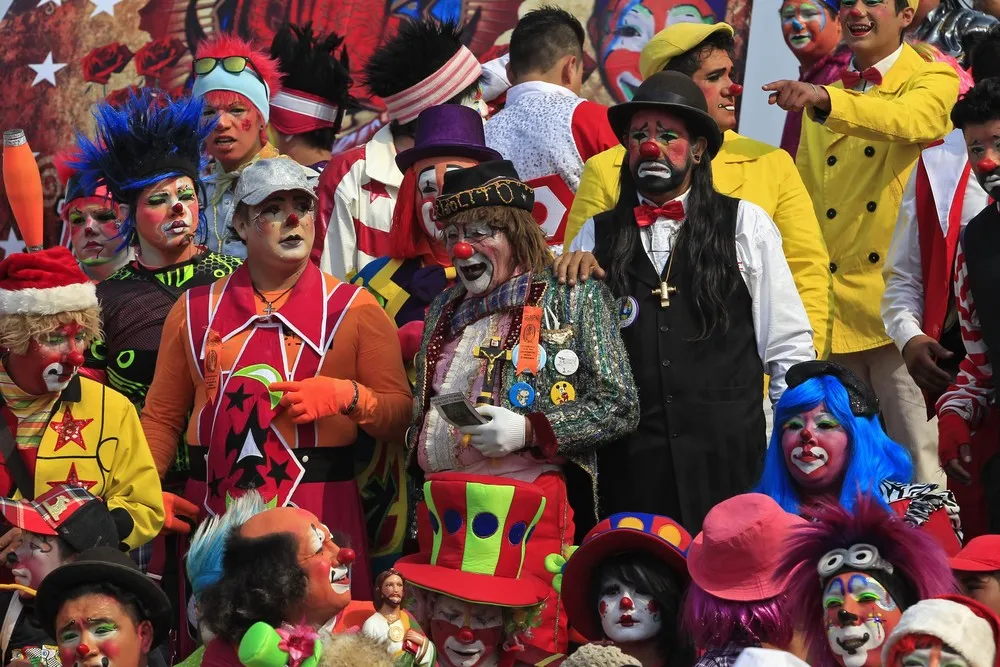Clowns Pilgrims in Mexico