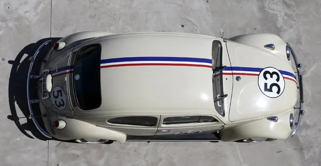 A replica of Volkswagen beetle “Herbie” is seen during a Volkswagen Beetle owners' meeting in Sao Bernardo do Campo January 25, 2015. (Photo by Paulo Whitaker/Reuters)