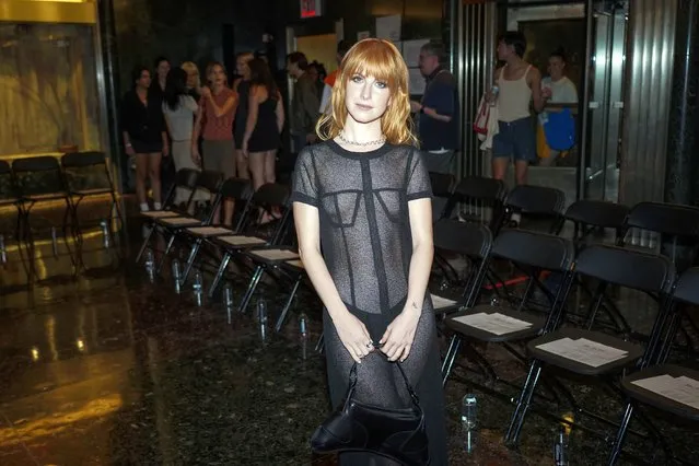 American musician Hayley Williams at the Eckhaus Latta fashion show at Rockefeller Center during New York Fashion Week, September 9 2023. (Photo by Jonas Gustavsson for The Washington Post)