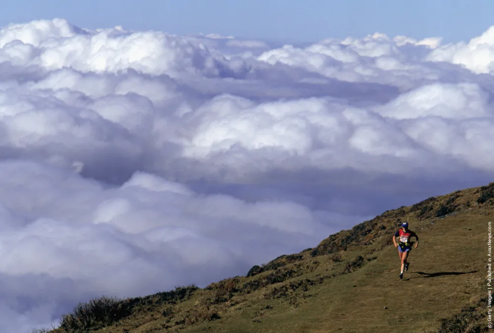 A Runner Traverses Everest Challenge Route