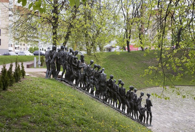The “Yama” (Pit) memorial is seen in the centre of Minsk May 5, 2015. The memorial is dedicated of the destruction of the Minsk ghetto during World War Two, when several hundred thousands of Jews were slaughtered. (Photo by Vasily Fedosenko/Reuters)