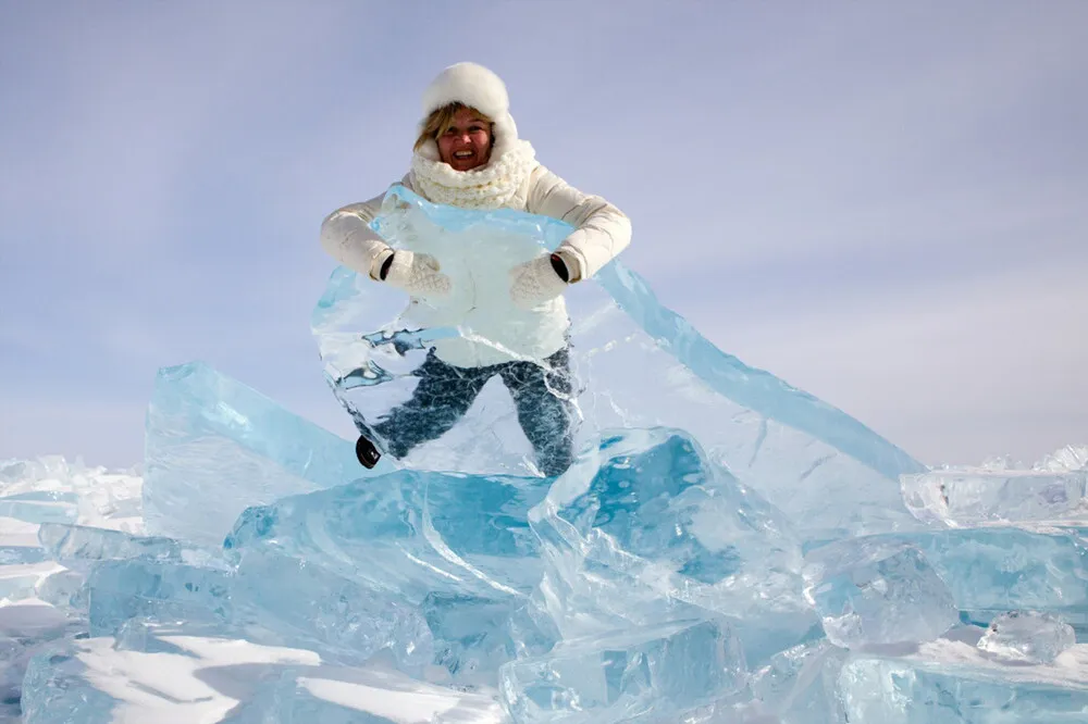 The Turquoise Ice Lake Baikal