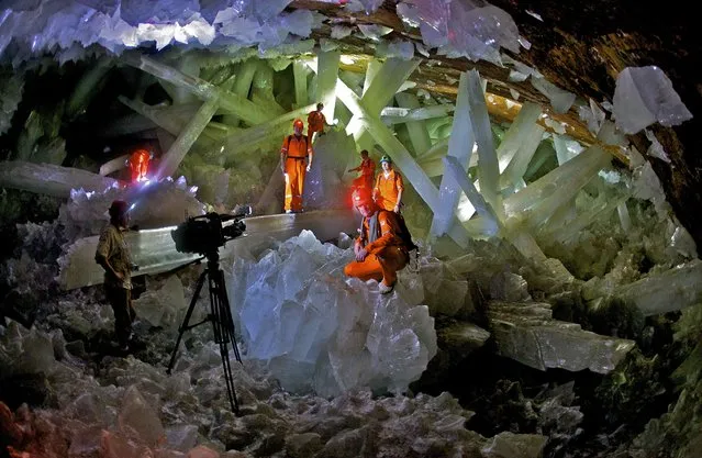 Giant Crystal Cave in Naica, Mexico
