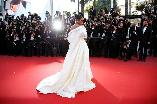 Singer Rihanna attends the “Okja” screening during the 70th annual Cannes Film Festival at Palais des Festivals on May 19, 2017 in Cannes, France. (Photo by Jean-Paul Pelissier/Reuters)