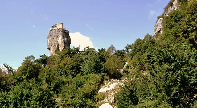 Katskhi Pillar In Georgia