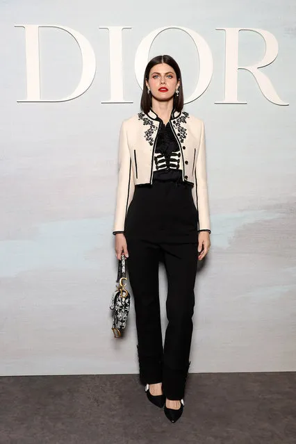American actress Alexandra Daddario attends the Christian Dior Womenswear Spring/Summer 2023 show as part of Paris Fashion Week on September 27, 2022 in Paris, France. (Photo by Pascal Le Segretain/Getty Images for Christian Dior)