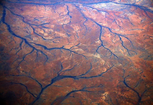A general view of dried-up rivers in the Pilbara region of Western Australia. (Photo by David Gray/Reuters)