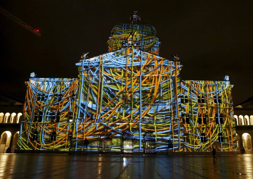 Light Show in Switzerland