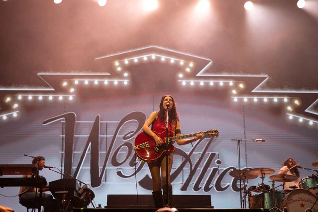 A rock band from London Wolf Alice performs on the main stage at Open'er Festival in Gdynia, Poland on July 3, 2025. (Photo by Peter Pawlowski/Reuters)
