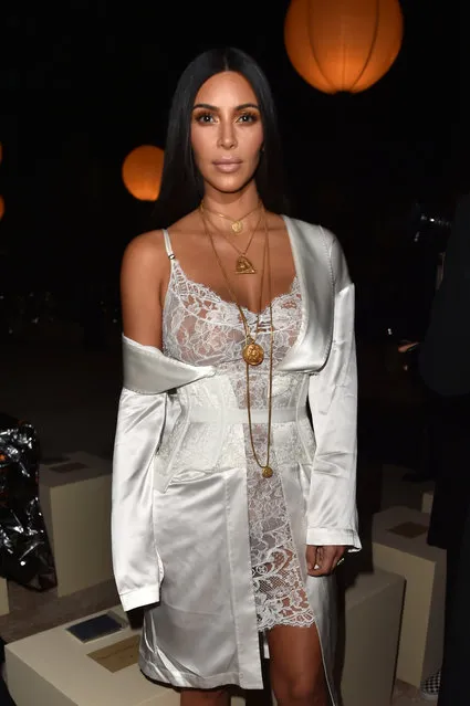 Kim Kardashian attends the Givenchy show as part of the Paris Fashion Week Womenswear Spring/Summer 2017 on October 2, 2016 in Paris, France. (Photo by Pascal Le Segretain/Getty Images)
