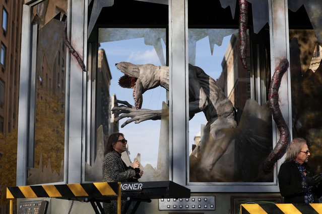 The Upside Down Invasion: Stranger Things float rides during the Macy's Thanksgiving Day Parade 2025, in New York City, U.S., November 27, 2025. (Photo by Jeenah Moon/Reuters)