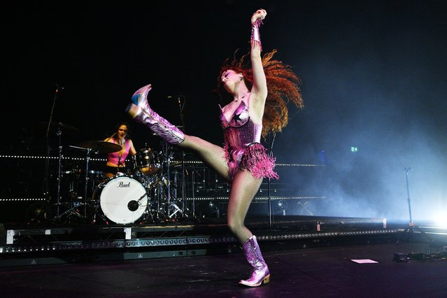 American singer-songwriter Chappell Roan performs during her “Midwest Princess Tour” at the Brixton Academy on September 21, 2024 in London, England. (Photo by Jim Dyson/Getty Images)
