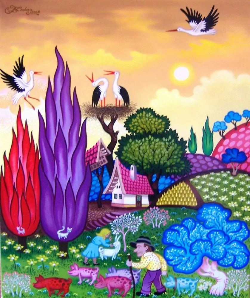 Painting by Koday Laszlo