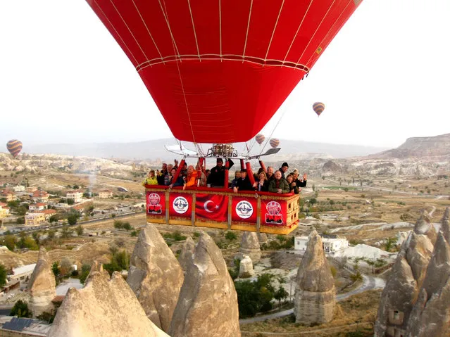 Hot Air Balloon At Cappadocia, Turkey