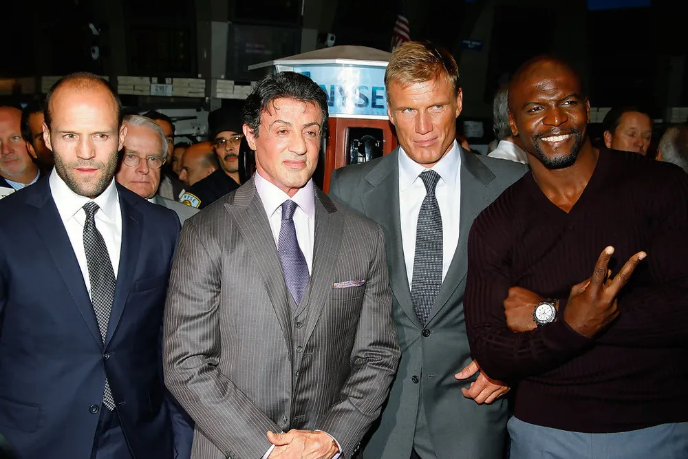 Terry Crews Rips off his Shirt for New York Stock Exchange