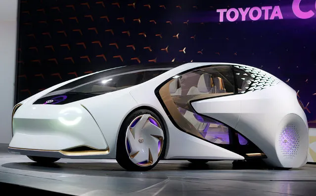 The new Toyota Concept-i concept car, designed to learn about its driver is unveiled during the Toyota press conference at CES in Las Vegas, January 4, 2017. (Photo by Rick Wilking/Reuters)