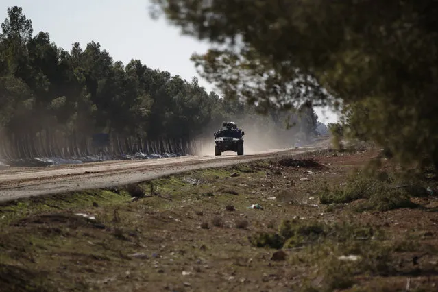 A Turkish vehicle drives on the outskirts of the northern Syrian town of al-Bab, Syria January 29, 2017. (Photo by Khalil Ashawi/Reuters)