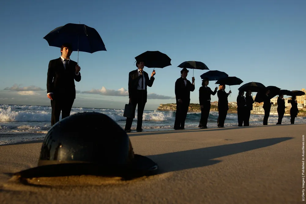 Surrealist Artist Installation Staged At Bondi Beach