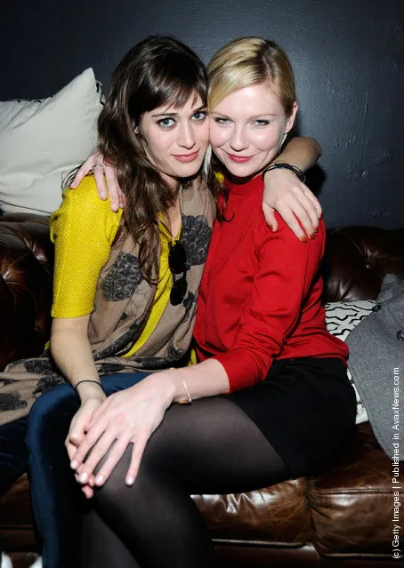 Actors Lizzy Caplan and Kirsten Dunst attend Sheets Energy presents BCDF Sundance Cocktail Party at Stella Artois by Ally B