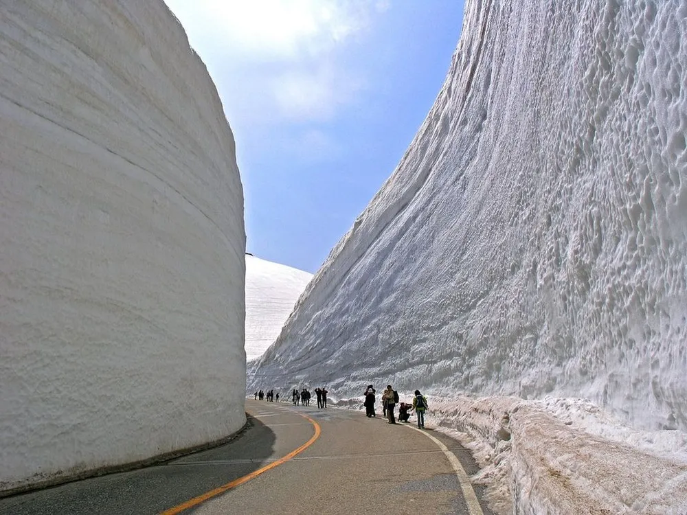 Snow Wall in Japan