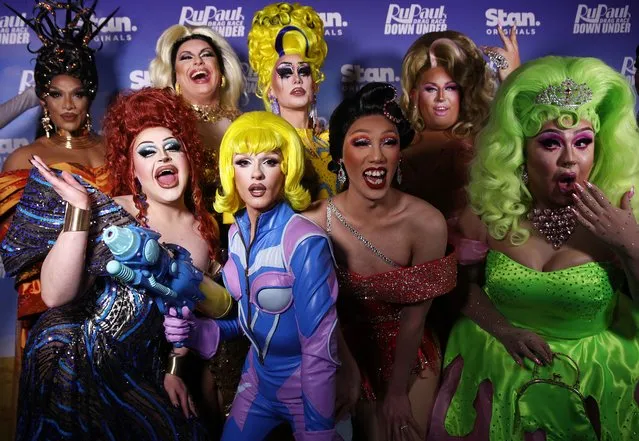 Cast attend the premiere of RuPaul's Drag Race Down Under Season 2 at State Theatre on July 28, 2022 in Sydney, Australia. (Photo by Don Arnold/WireImage)