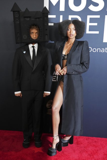 American rapper Jaden Smith, left, and American singer and dancer Willow Smith arrive at the 67th annual Grammy Awards on Sunday, February 2, 2025, in Los Angeles. (Photo by Jordan Strauss/Invision/AP Photo)