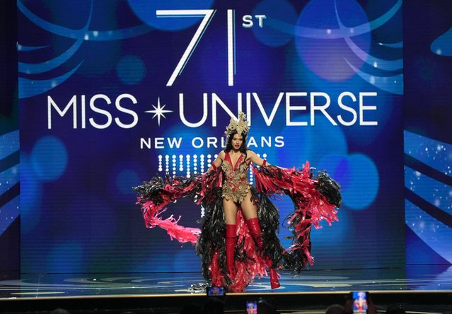 Miss Turkiye, Aleyna Sirin walks onstage during The 71st Miss Universe Competition National Costume Show at New Orleans Morial Convention Center on January 11, 2023 in New Orleans, Louisiana. (Photo by Josh Brasted/Getty Images)