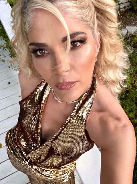 American actress Selma Blair gets all glammed up on November 9, 2025. (Photo by selmablair/Instagram)