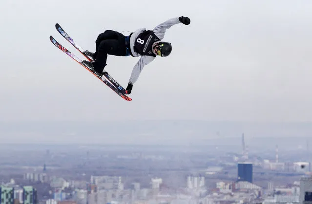 Žiga Kovačič of Slovakia competes in the men’s freestyle skiing slopestyle final at the 2019 Winter Universiade at Sopka Cluster in Krasnoyarsk, Russia on March 6, 2019. (Photo by Sergei Bobylev/TASS via Getty Images)