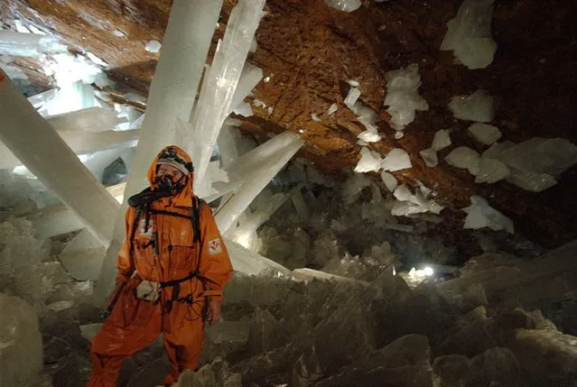 Giant Crystal Cave in Naica, Mexico